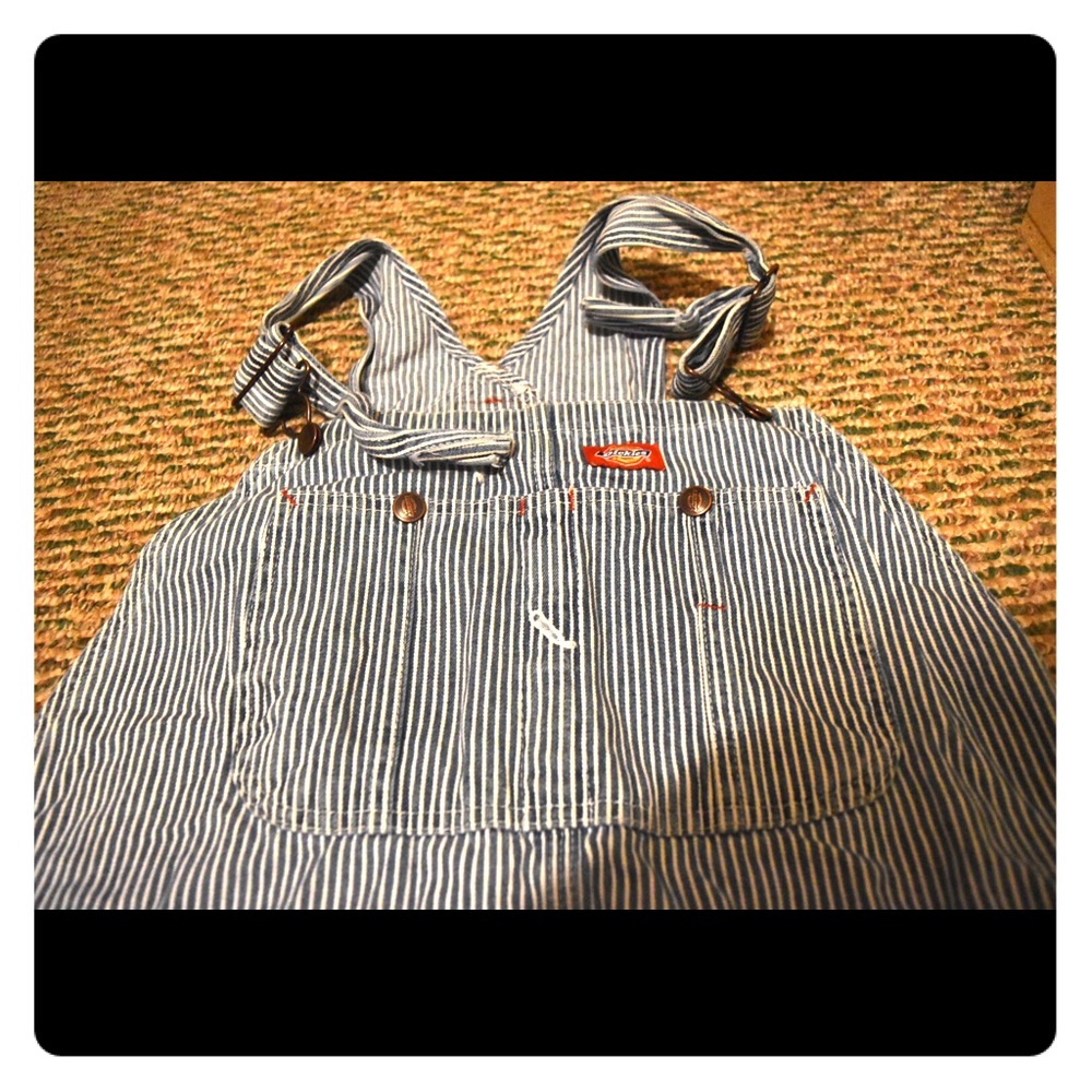 Striped Dickies Overalls