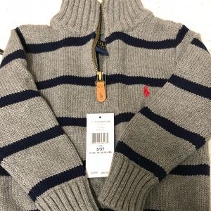 Polo ralph lauren kids size 3t sweater with zipper