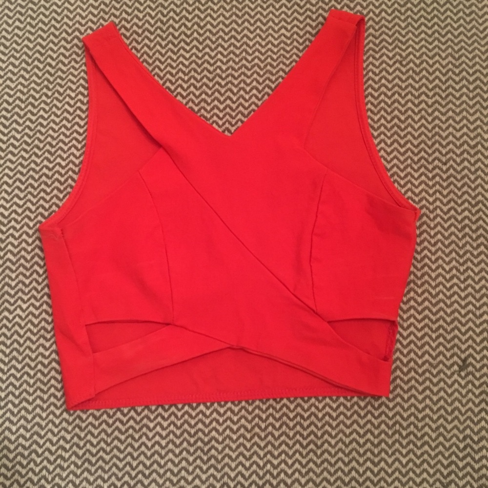 Crop top with cut outs
