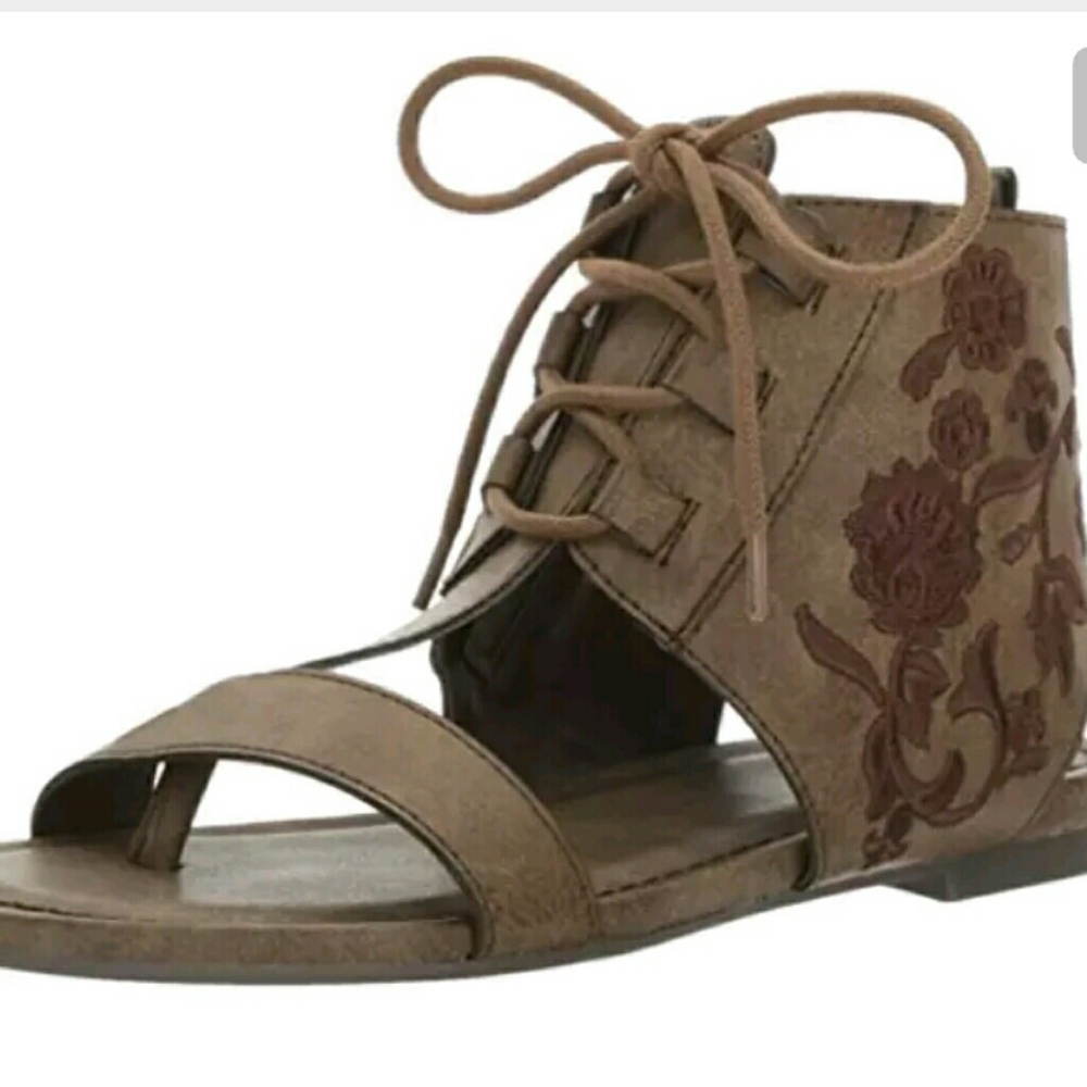 Sugar womens watercress sandals lace up