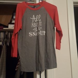 All about that snout Razorback top