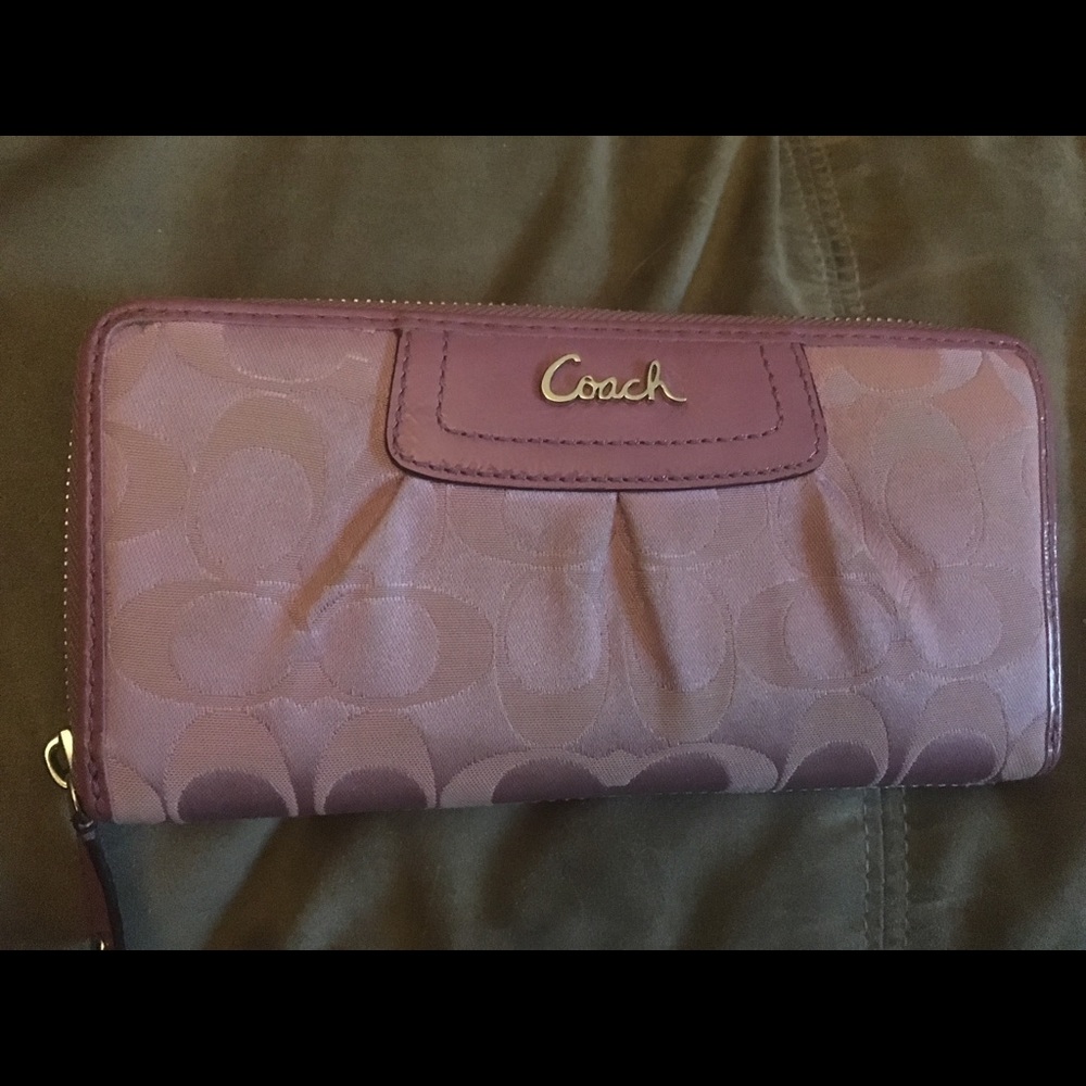 Coach Zip Around Wallet