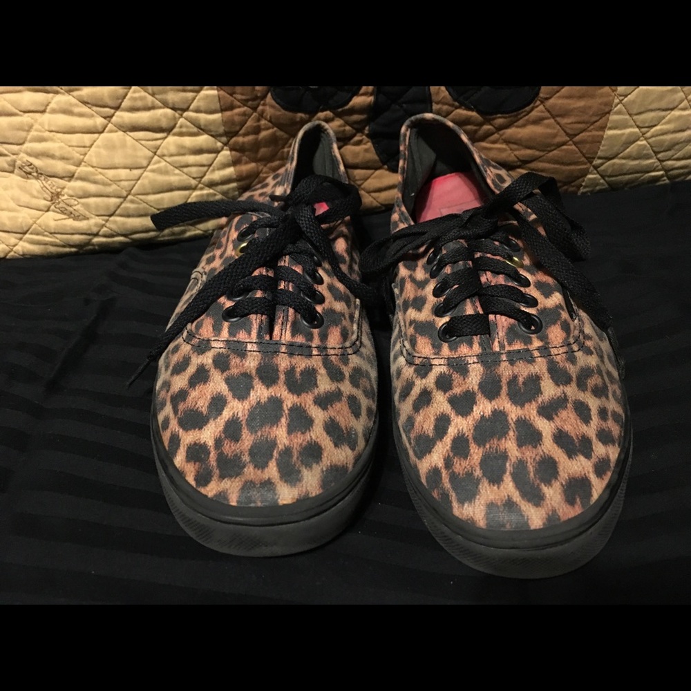 Vans cheetah print sneakers
