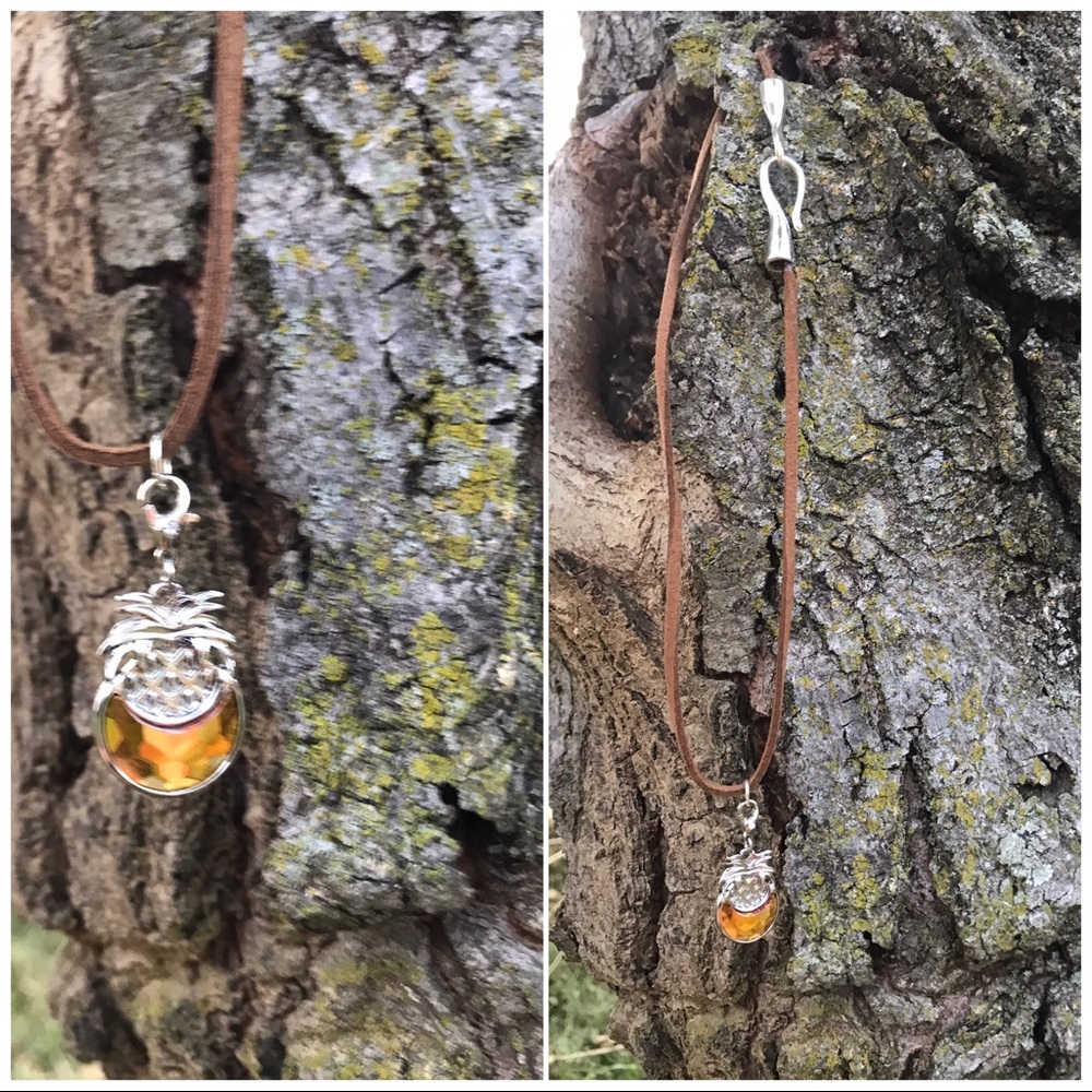 Adorable pineapple pendant necklace