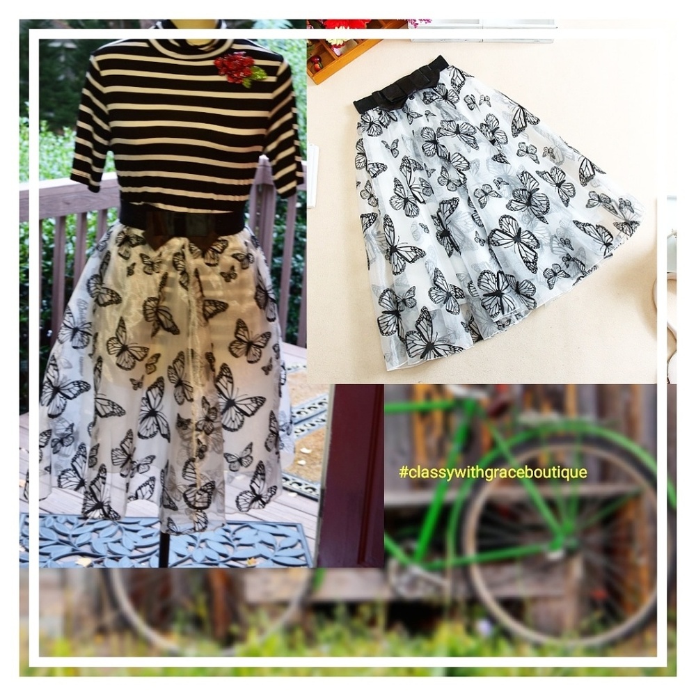 3 for $10 Butterfly Tulle Skirt has attached bow