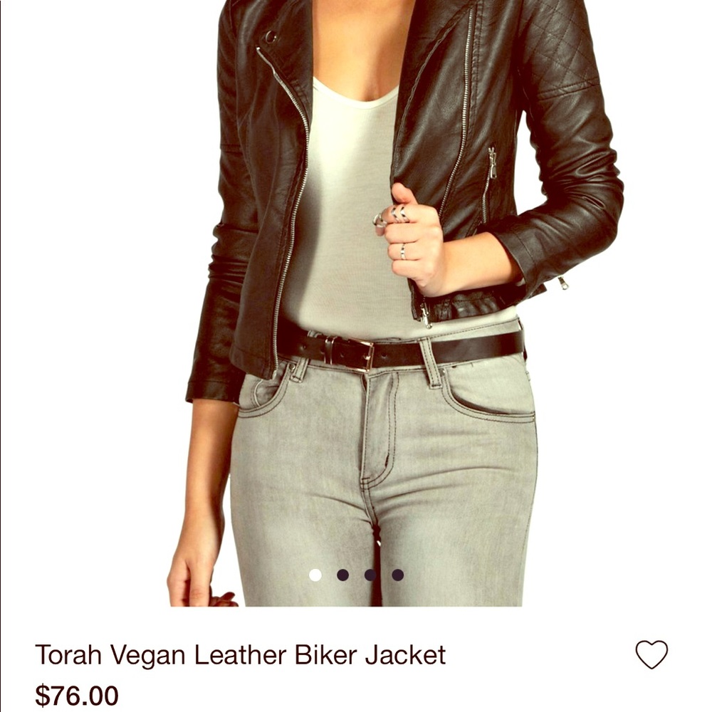 Black very cute leather jacket