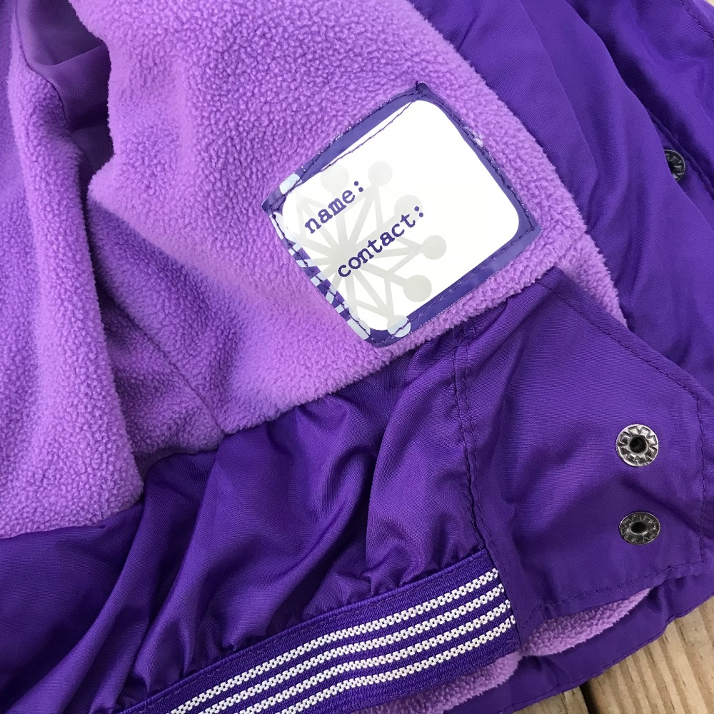 Cherokee Girls Jacket Kids Purple Puffer Jacket - Picture 4 of 8