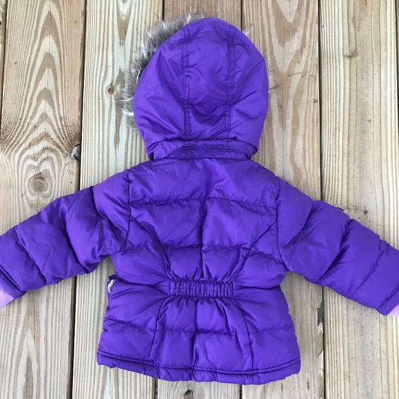Cherokee Girls Jacket Kids Purple Puffer Jacket - Picture 6 of 8
