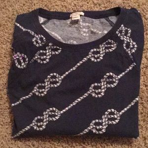 J Crew nautical ropes sweatshirt