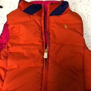 Gorgeous reversible puffer for girls.  Brand new