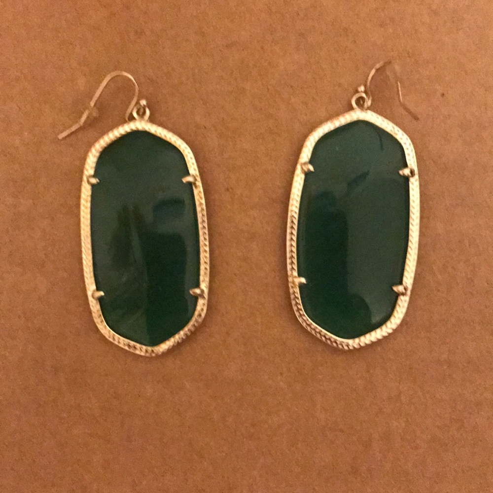 Green Kendra Scott Earrings