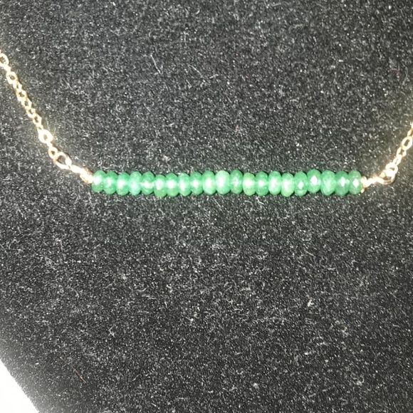 Daint  *2 left NWT handmade Jade beads necklace - Picture 2 of 2