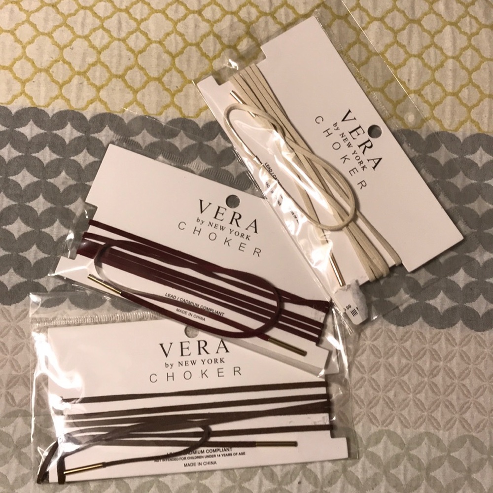 Three chocker necklaces for one price