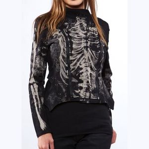Lip Service skeleton corset jacket