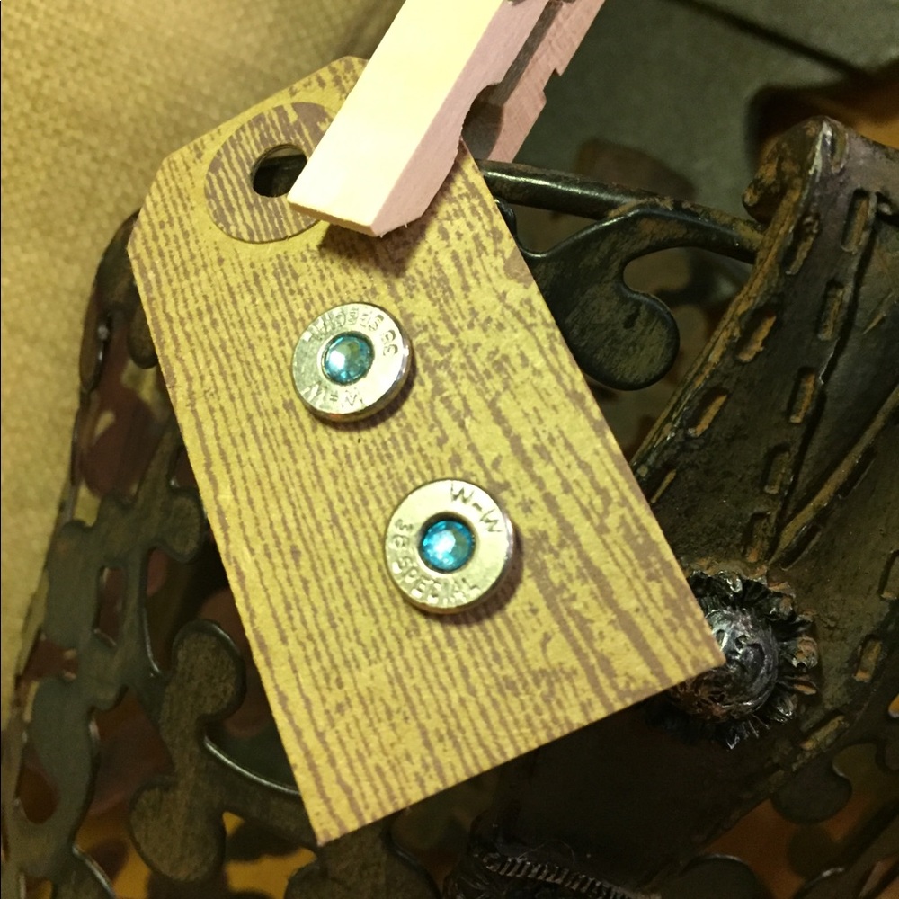 Repurposed 38 special bullet earrings