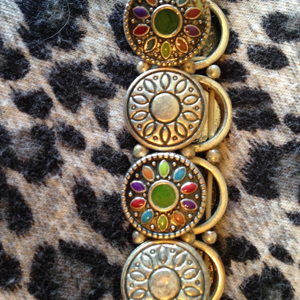 Bracelet with beautiful inlays- beautiful stones - Picture 1 of 3