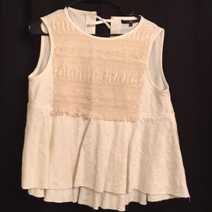 White Tibi New York Peplum Flare