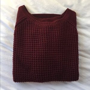 Chunky Burgundy Sweater