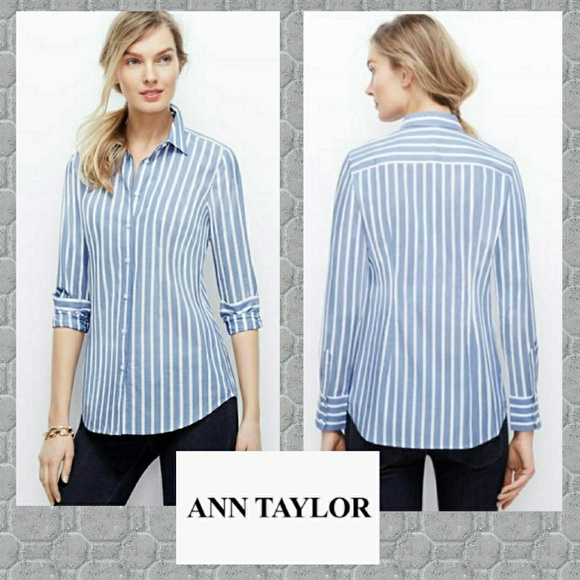 Ann Taylor Tops - 💥LAST 1!!💥 TAYLOR CHAMBRAY~SZ 8⭕