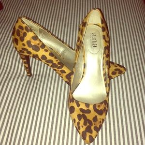Suede Leopard Pumps