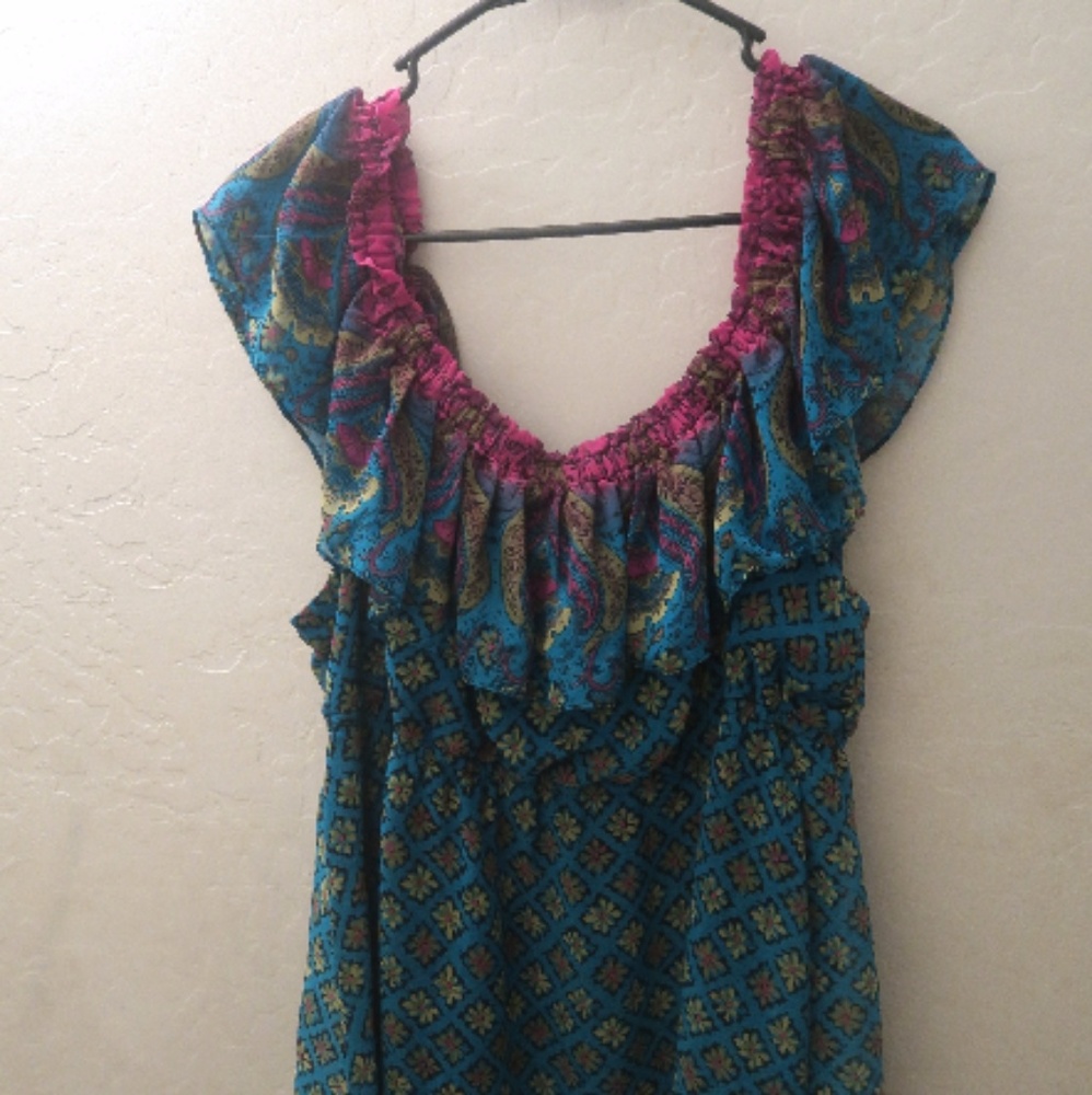 Women's XL/XXL Blue Blouse