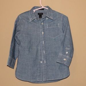 Chambray toddler button shirt