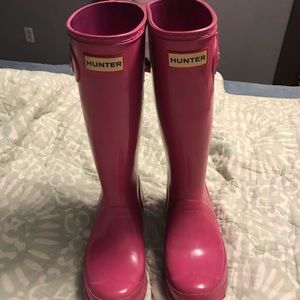 GUC Lipstick pink Hunter Boots