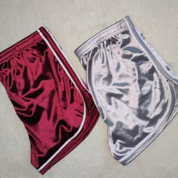 NWT Red Silk Shorts - Picture 4 of 4