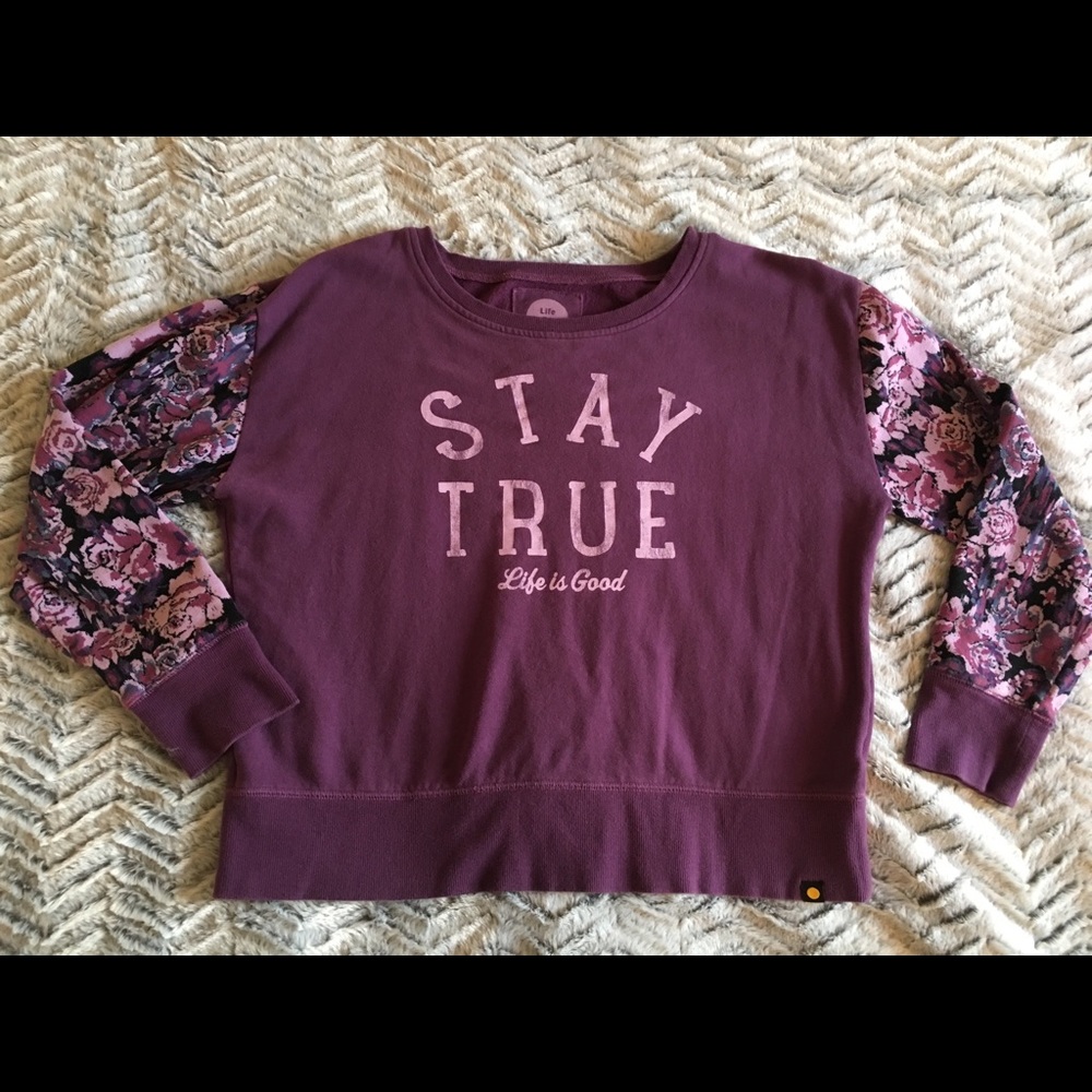 Life is Good crew sweater