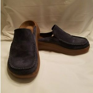 Tatami by Birkenstock  suede Navy clogs  Sz 40