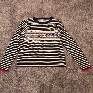 J. Crew snowflake sweater. Size Large
