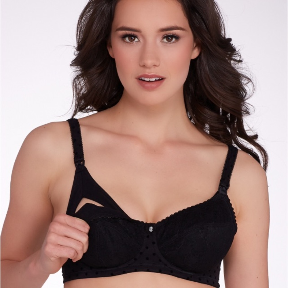 Cake lingerie Black nursing bra