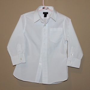 Toddler white button shirt