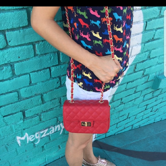 Red Quilted Bag! - Picture 3 of 5