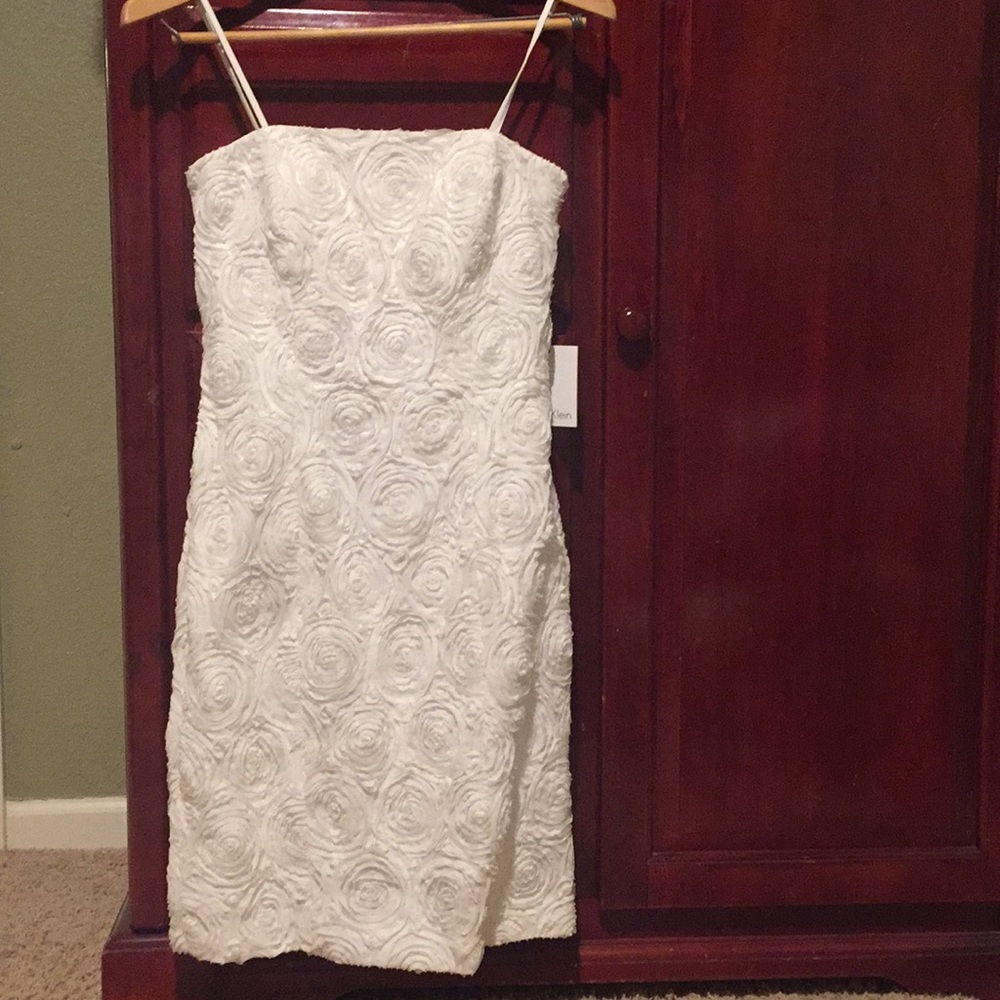 White floral patterned dress
