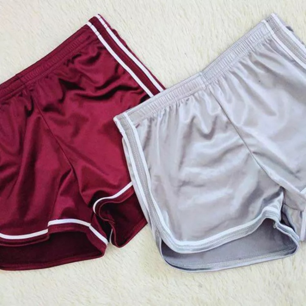 Sexy Silver Silk Shorts - Picture 3 of 4