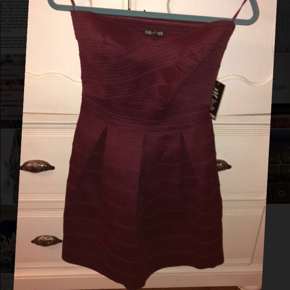 maroon express dress
