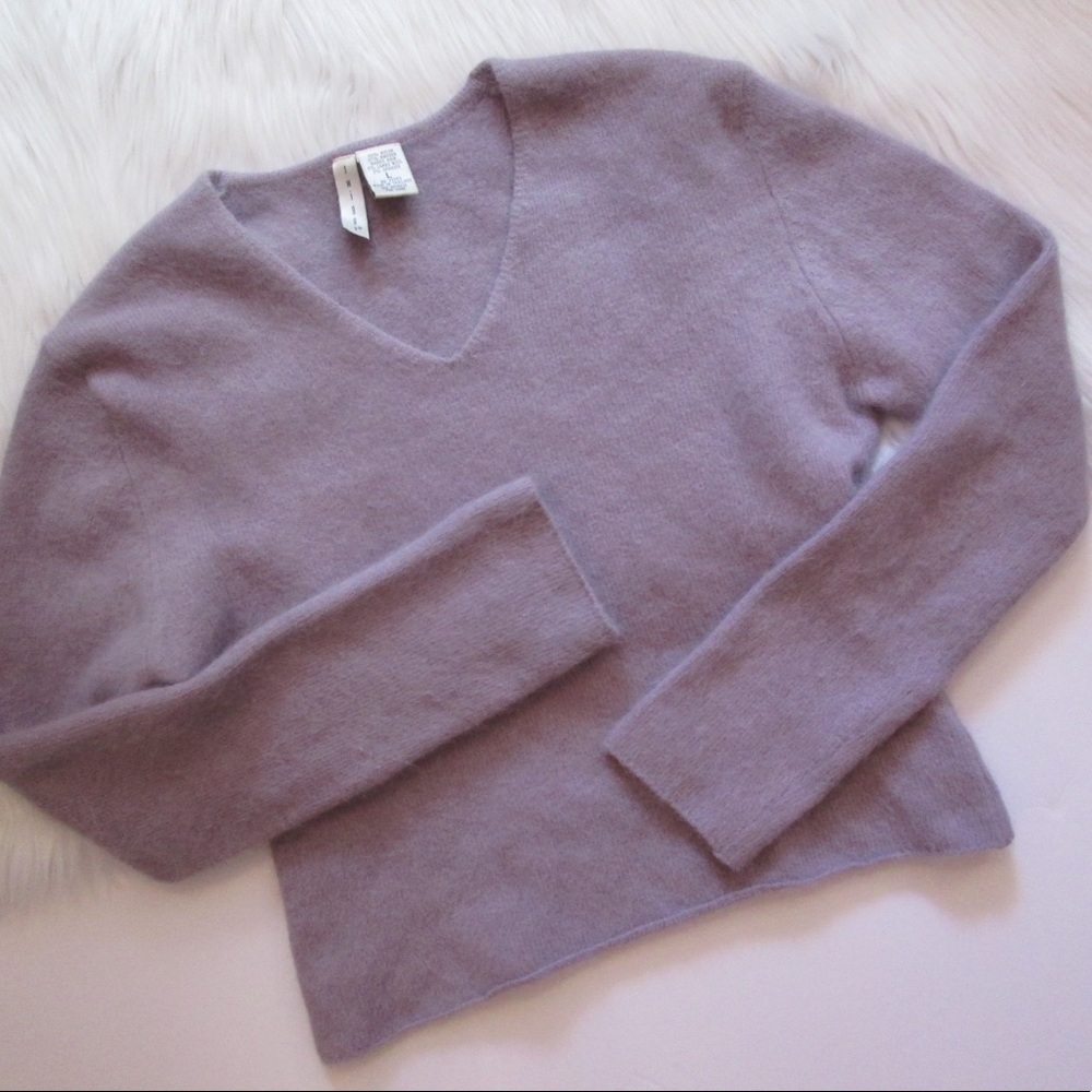 Twiggy rabbit hair and wool soft cozy sweater