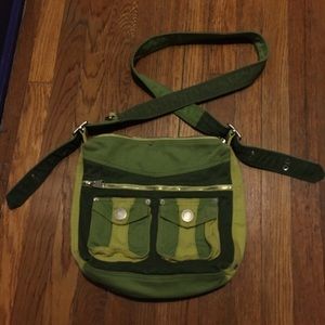 shades of green shoulder bag