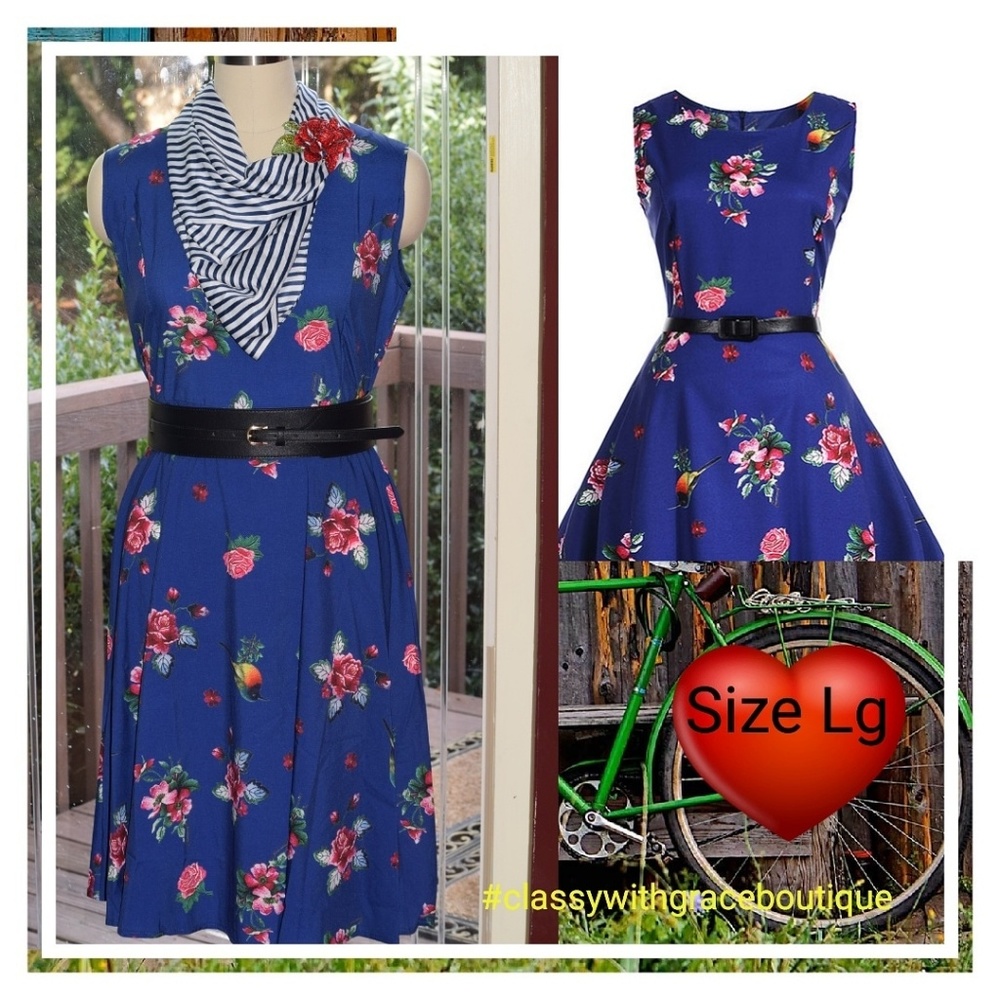 DRESS with simple black belt (not thick belt)