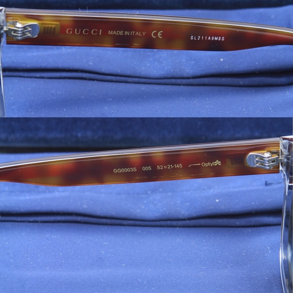 NWT 100% Authentic Gucci Sunglasses 52mm Wayfarer - Picture 7 of 7