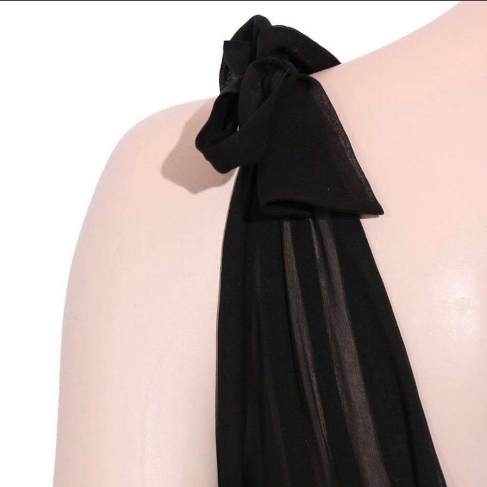 NWOT•{BCBGMaxAzria} ‘Liv’ 100% Silk Party Dress w/ Ruffle Details • Size 6 - Picture 4 of 10