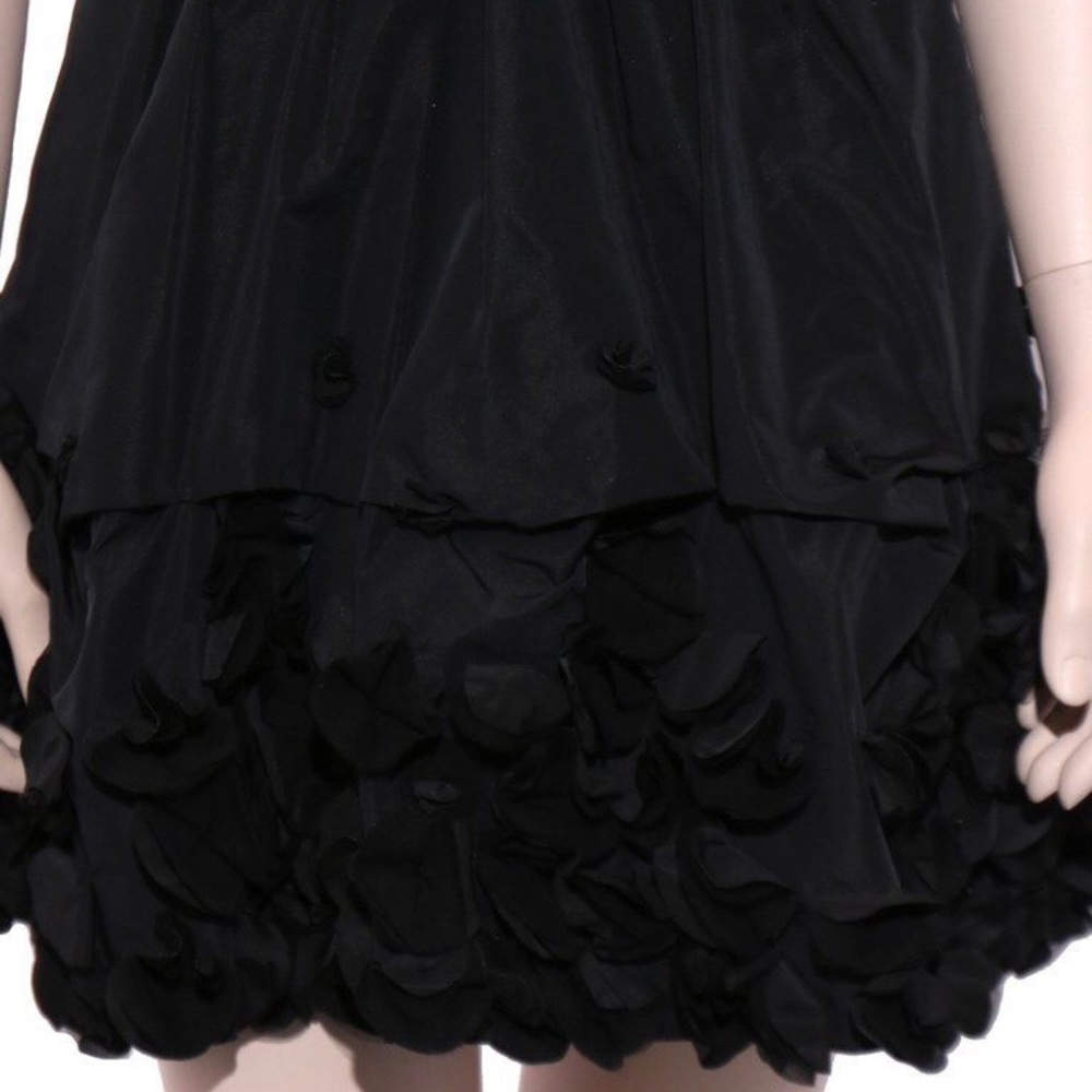 NWOT•{BCBGMaxAzria} ‘Liv’ 100% Silk Party Dress w/ Ruffle Details • Size 6 - Picture 6 of 10