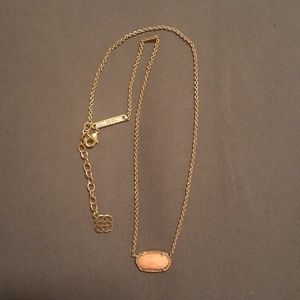  Elisa Pendant Necklace in Coral
