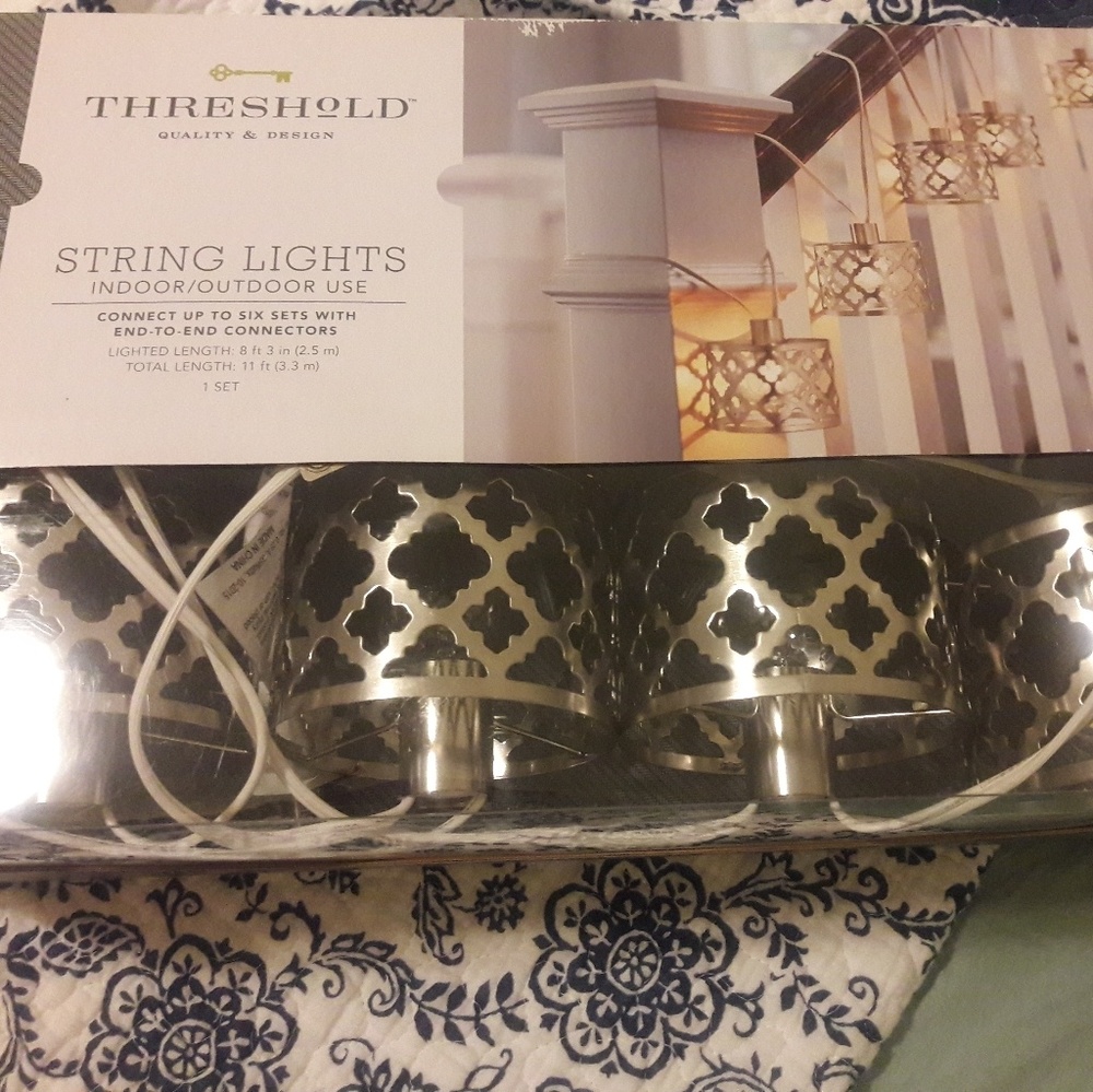 Beautiful set of string chandlier lights 😊