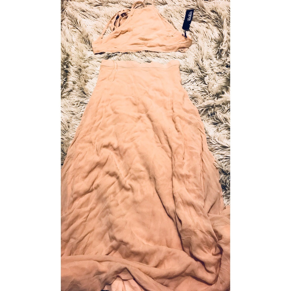 Blush Pink Two Piece Dress Set