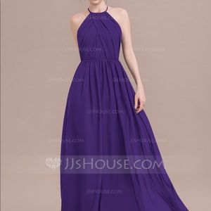 Regency Purple Bridesmaids Dress