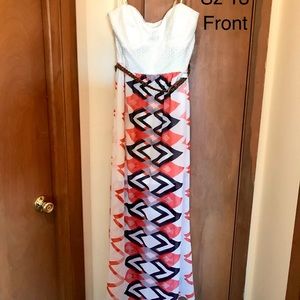 Belted maxi dress