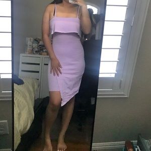 Light pink/lilac strapless dress