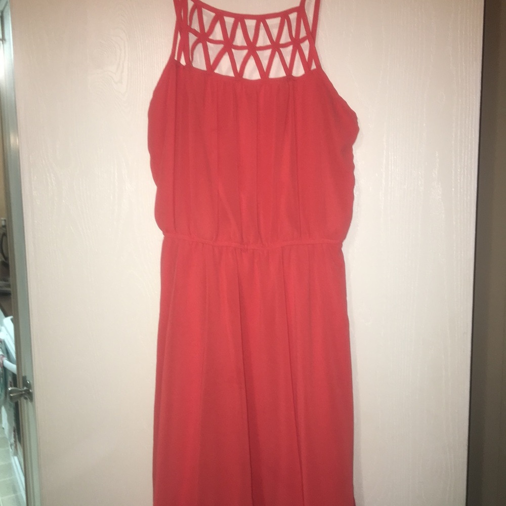Coral dress
